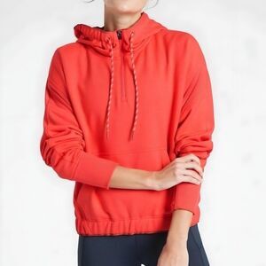 Athleta Ascend Warm-Up Hoodie Passionfruit Coral size XL